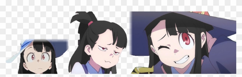 Black-haired Akko - Evil Akko Clipart