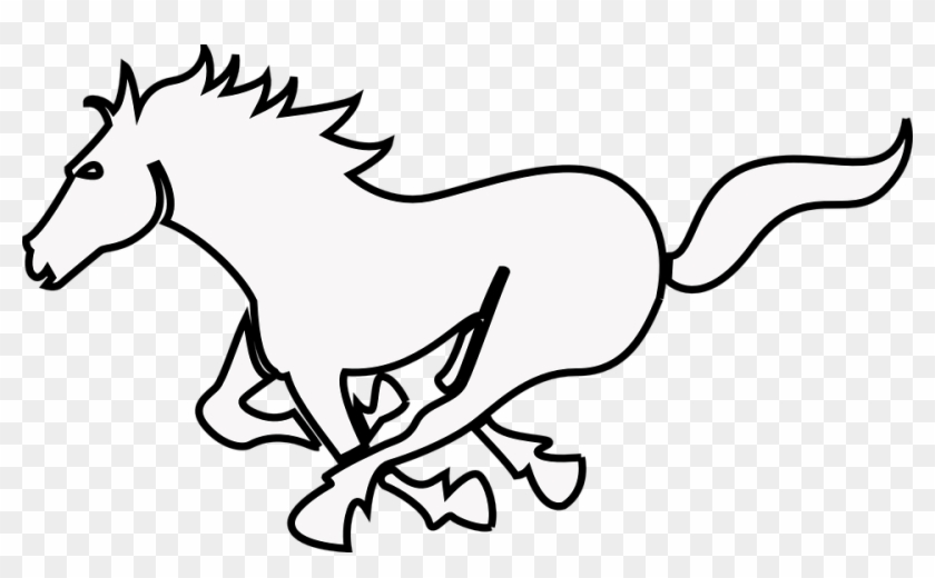 Banner Library Download Collection Of Free Cantering Outline Of A Running Horse Clipart Pikpng