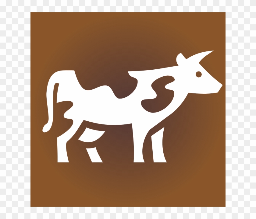 Leather Cows - Cow Icon White Clipart #4948623