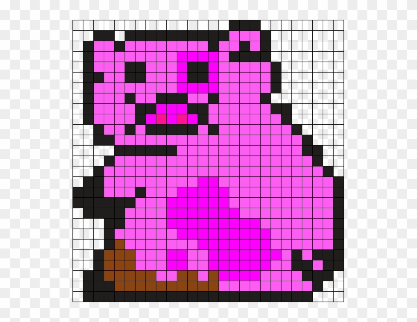 Waddles From Gravity Falls Perler Bead Pattern / Bead - Diamond Armor Clipart