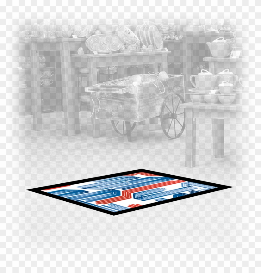 Full-color Custom Floor Mats Can Feature Simple Logos - Floor Clipart
