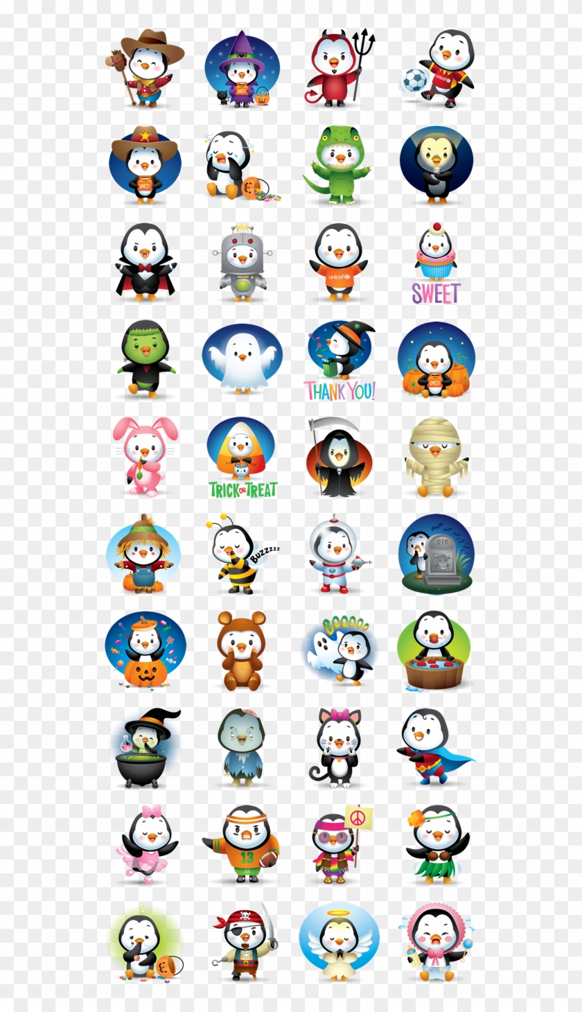 Waddles Halloween Facebook Stickers - Waddles Halloween Clipart