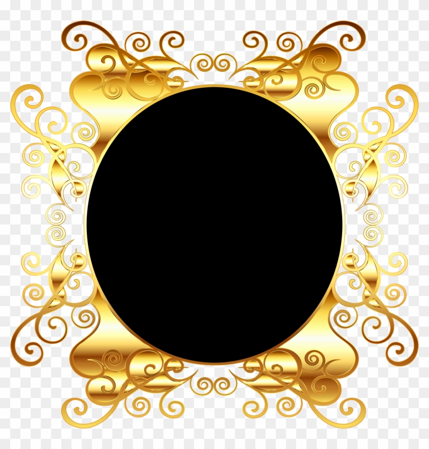 Transparent Background Gold Frame Png Clipart