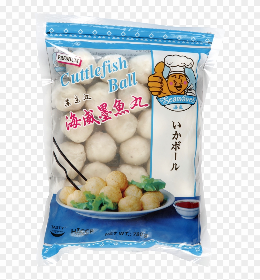 Premium Cuttlefish Ball 780gm - Seawaves Singapore Clipart #4949495