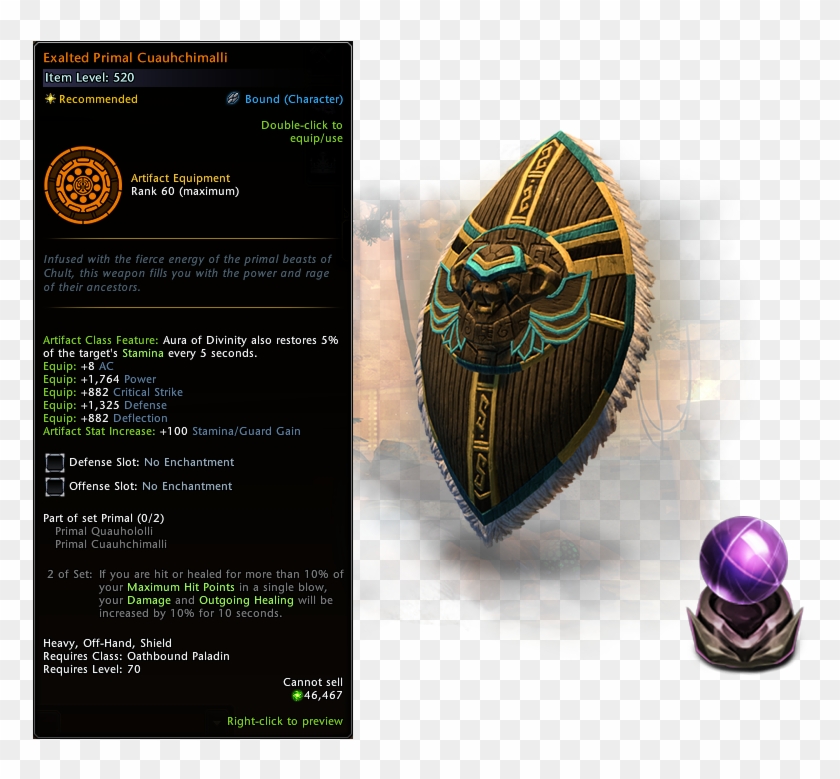Exalted Primal Weapon - Neverwinter Mysterious Artificer Clipart #4949887