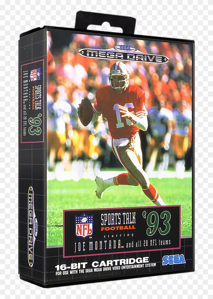 Nfl Sports Talk Football '93 Starring Joe Montana - Sports Talk Football 93 Starring Joe Montana Genesis Clipart