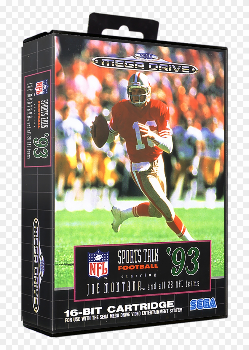 Nfl Sports Talk Football '93 Starring Joe Montana - Sports Talk Football 93 Starring Joe Montana Genesis Clipart #4950245