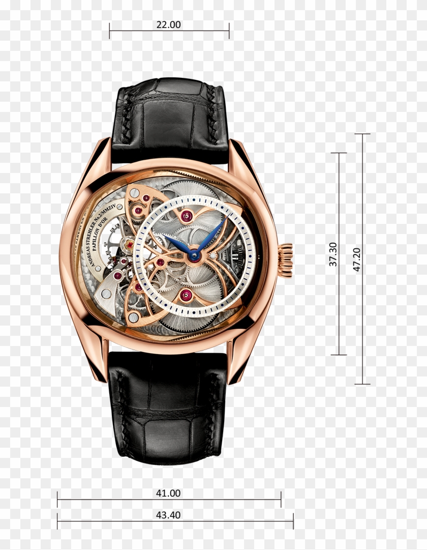 Papillon - Men's Tiffany Girard Perregaux Watch+ Roman Numerals Clipart #4950466