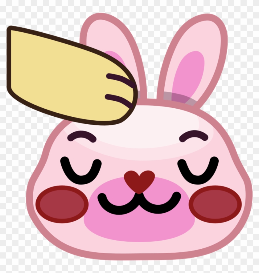 Head Pat Pink Bunny Clipart #4950586