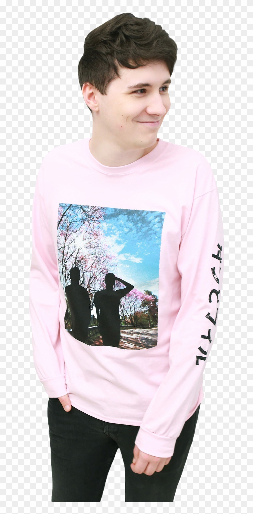 Dan And Phil Pink Blossom Sweater Clipart #4952101