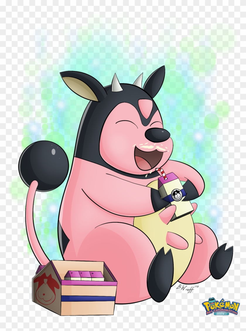 #241 Miltank Used Milk Drink And Heal Bell In The Game - Cartoon Clipart #4952879