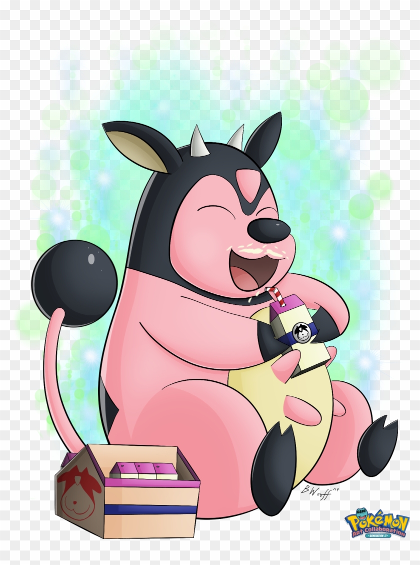 #241 Miltank Used Milk Drink And Heal Bell In The Game - Cartoon Clipart