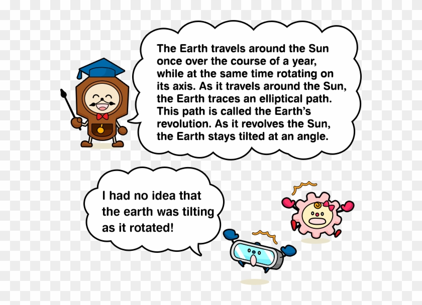 The Earth Travels Around The Sun Once Over The Course - Cartoon Clipart #4952963