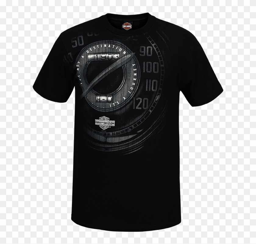 Harley-davidson® Men's Black Its A Journey Short Sleeve - Active Shirt Clipart #4953027