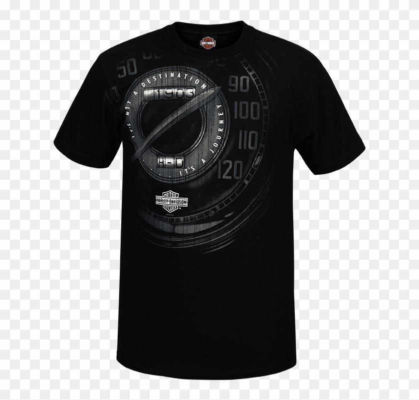 Harley-davidson® Men's Black Its A Journey Short Sleeve - Active Shirt Clipart