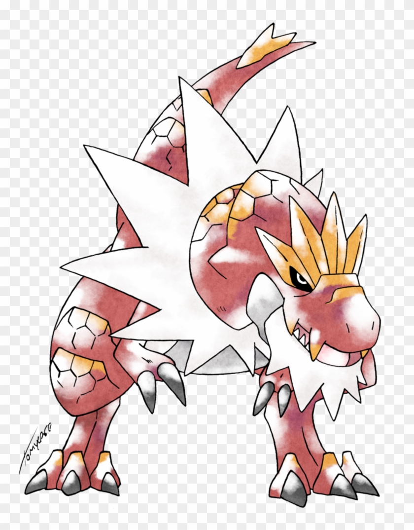View Samegoogleiqdbsaucenao Tyrantrum , - Ken Sugimori Gen 4 Clipart