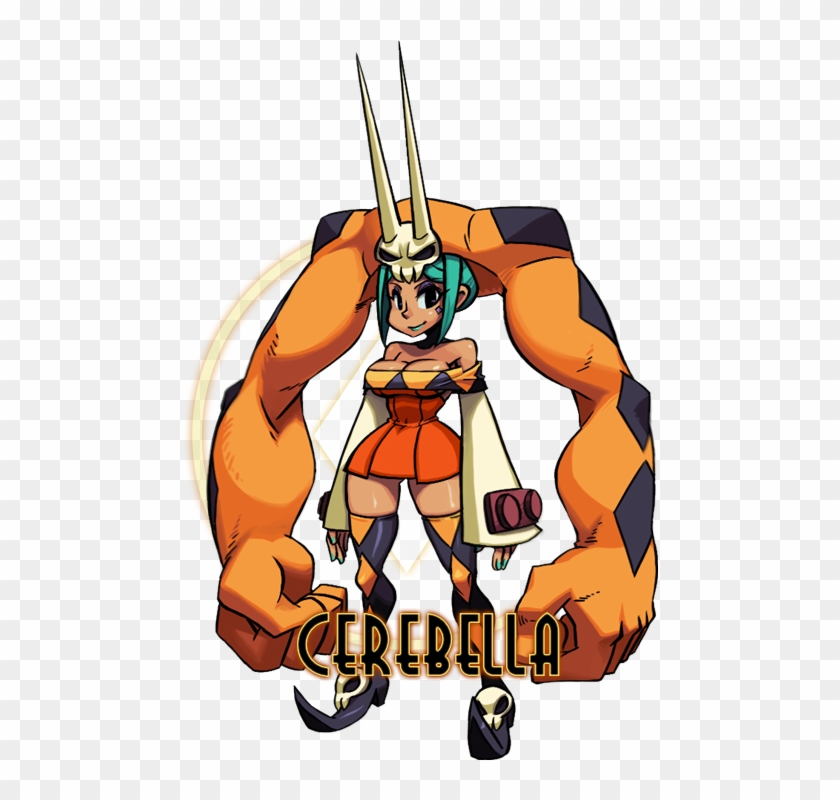Skullgirls Is A Game Where A Lady Has Buff Hair Arms, - Skullgirls Characters Clipart #4954402