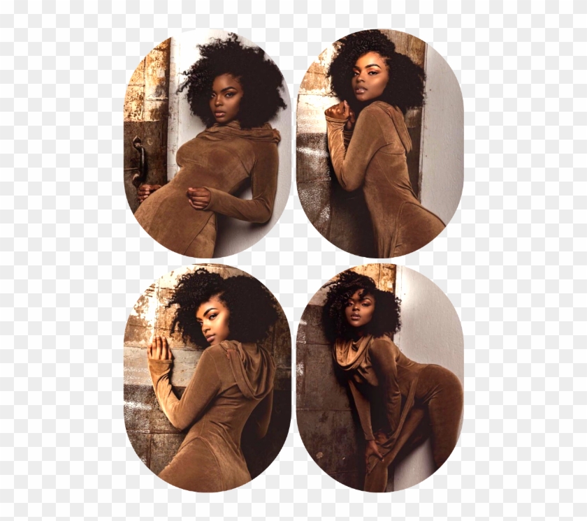 Naturally Kinky Curly And Only Having Been Touched - Girl Clipart