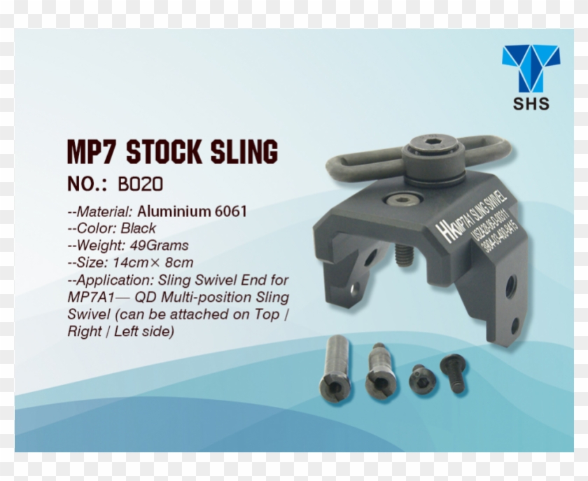 Mp7 Stock Sling - Shs Airsoft Clipart #4954511
