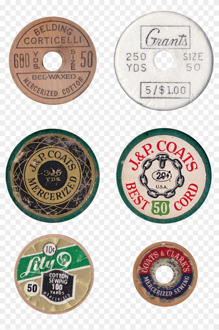 Thread Spool Embellishments - Emblem Clipart