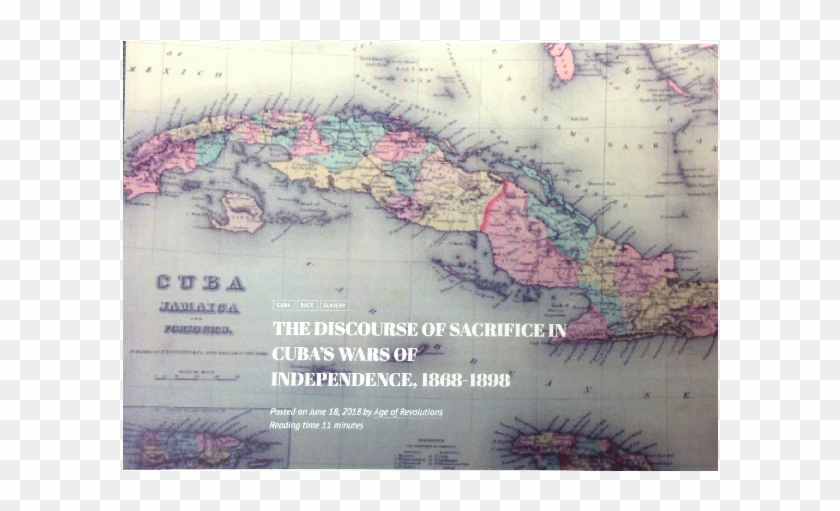 The Discourse Of Sacrifice In Cuba's Wars Of Independence - Mapa De Cuba Clipart #4955490