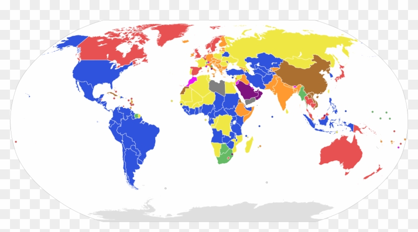 World's States Coloured By Form Of Government1 - Republic Country Clipart #4956223