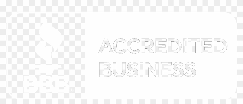 Bbb Accredited Business White - Bbb Logo White Png Clipart #4956296