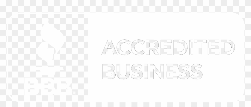 Bbb Accredited Business White - Bbb Logo White Png Clipart #4956296