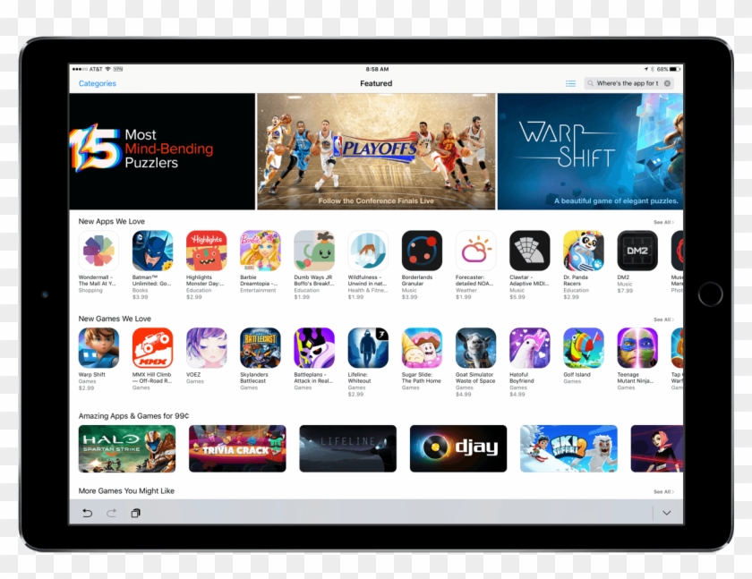 Fixing App Store Discovery - Tablet Computer Clipart