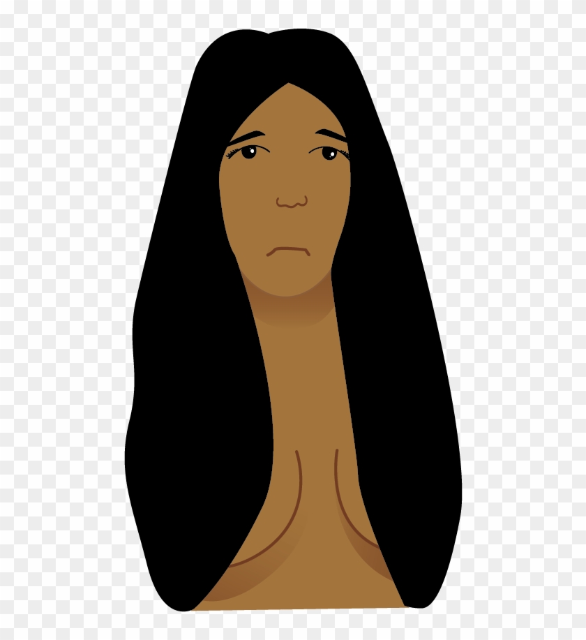 Close Sad Tibisay - Girl Clipart