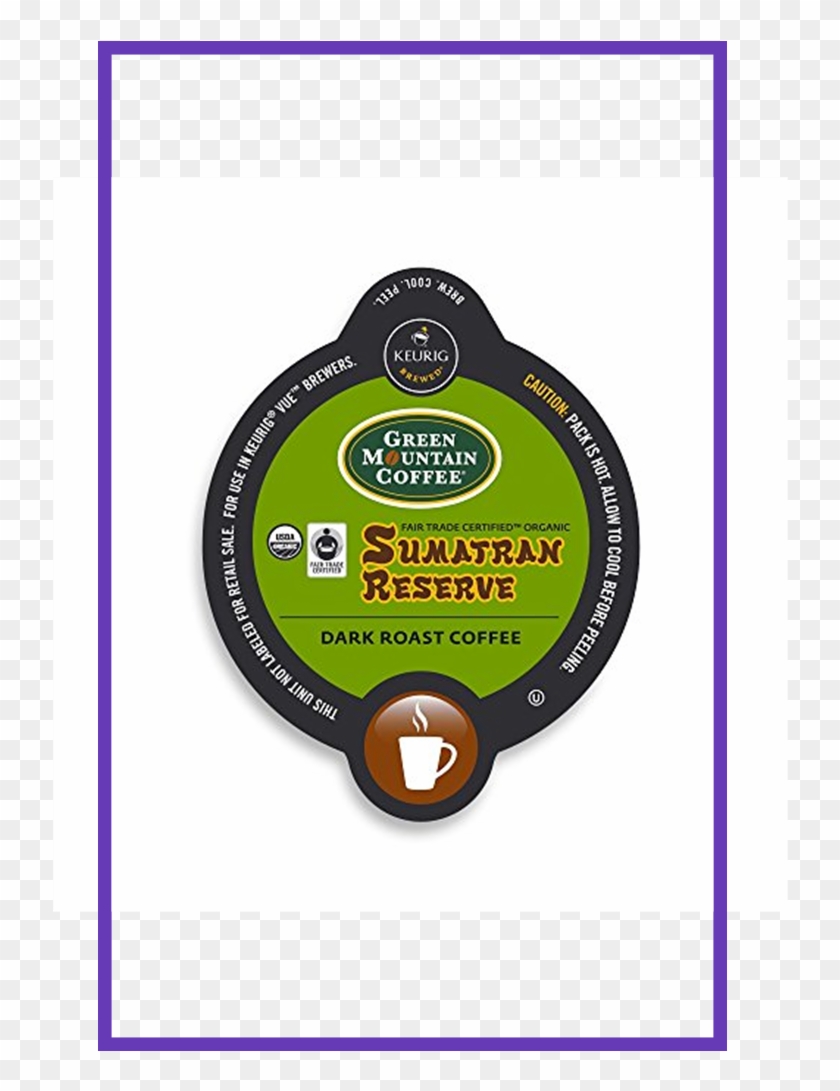 Green Mountain Coffee Fair Trade Organic Sumatran Reserve, - Keurig Clipart