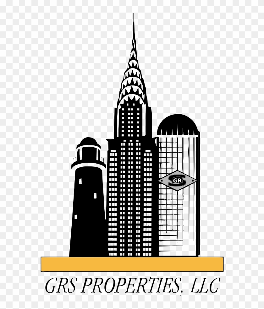 Store Logo - Chrysler Building Silhouette Vector Clipart #4958272