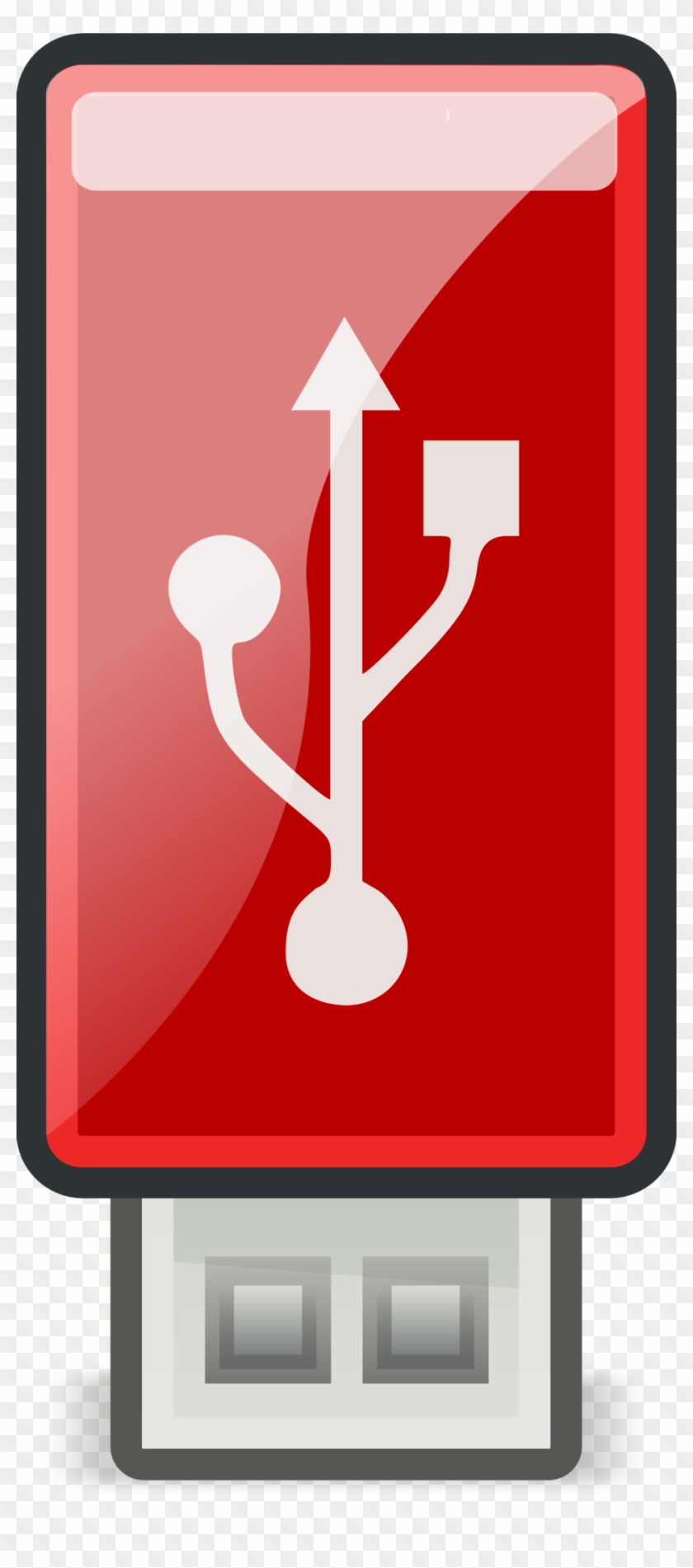 Usb Stick Icon Red Clipart #4958801