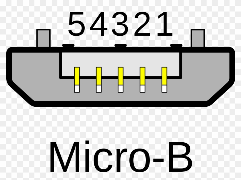 File Usb Micro B Svg Usb Micro B Svg Clipart 4959667 Pikpng