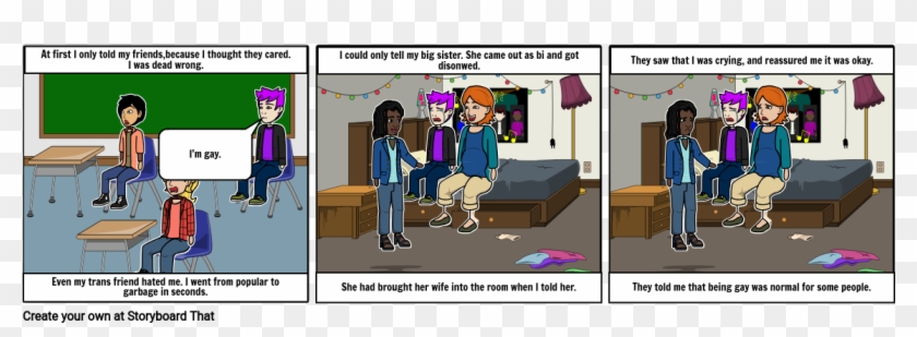 Sad Gay Story - Cartoon Clipart #4961350