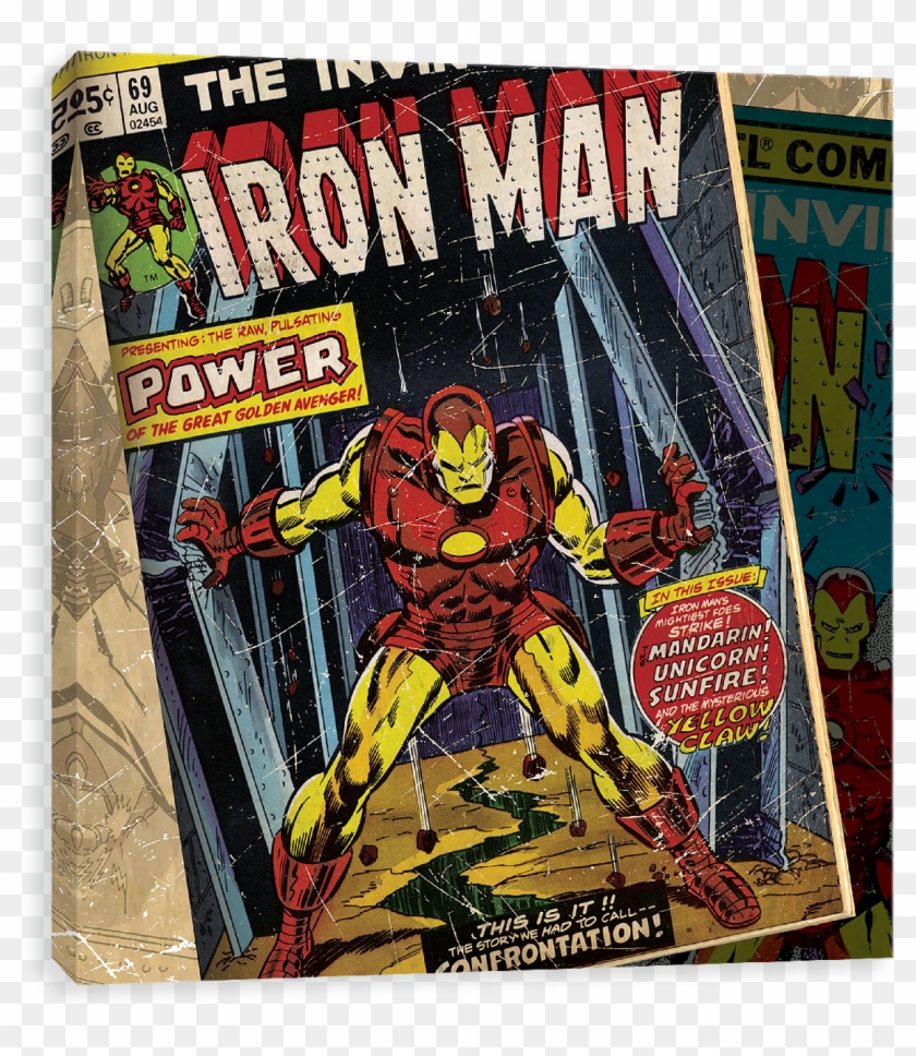 Iron Man Confrontation Comic Clipart