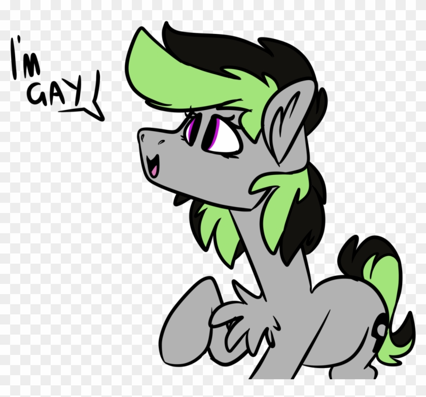 Spoopygander, Female, I'm Gay, Implied Lesbian, Mare, - Cartoon Clipart