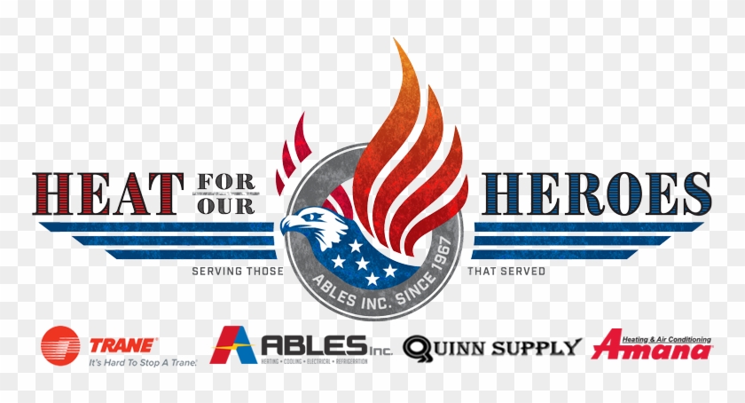 Ables Heat For Our Heroes Logo - Trane Clipart #4962205