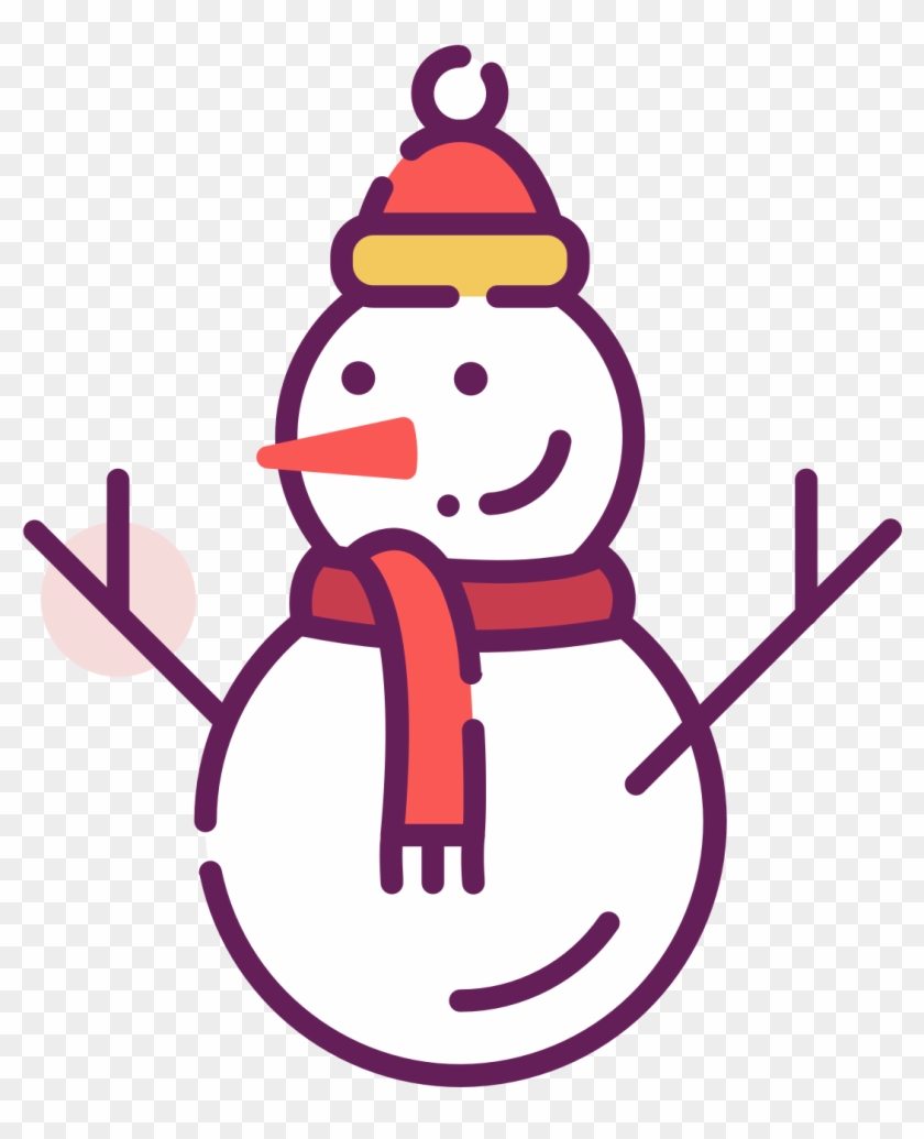 Vector Snowman Scarf - Christmas Designs Clip Art - Png Download #4963226