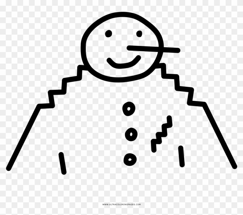 Snowman Coloring Page - Balanced And Unbalanced Loads Clipart #4963565