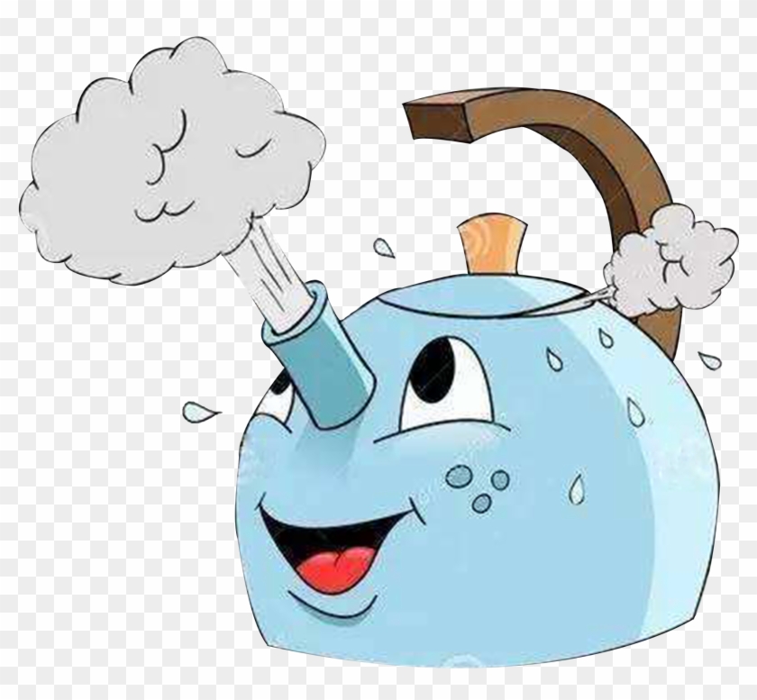 Kettle Water Vapor - Chaleira Desenho Clipart #4963657