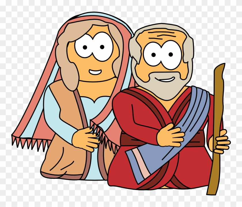 Heroes - Abraham And Sarah Cartoon Clipart