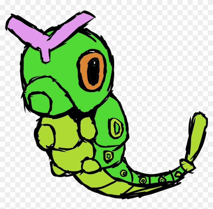I Drew Caterpie On My New Drawing Tablet Clipart #4964844