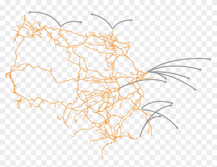 Bnsf Mexico Interactive Network Map Bnsf Mexico Network - Art Clipart
