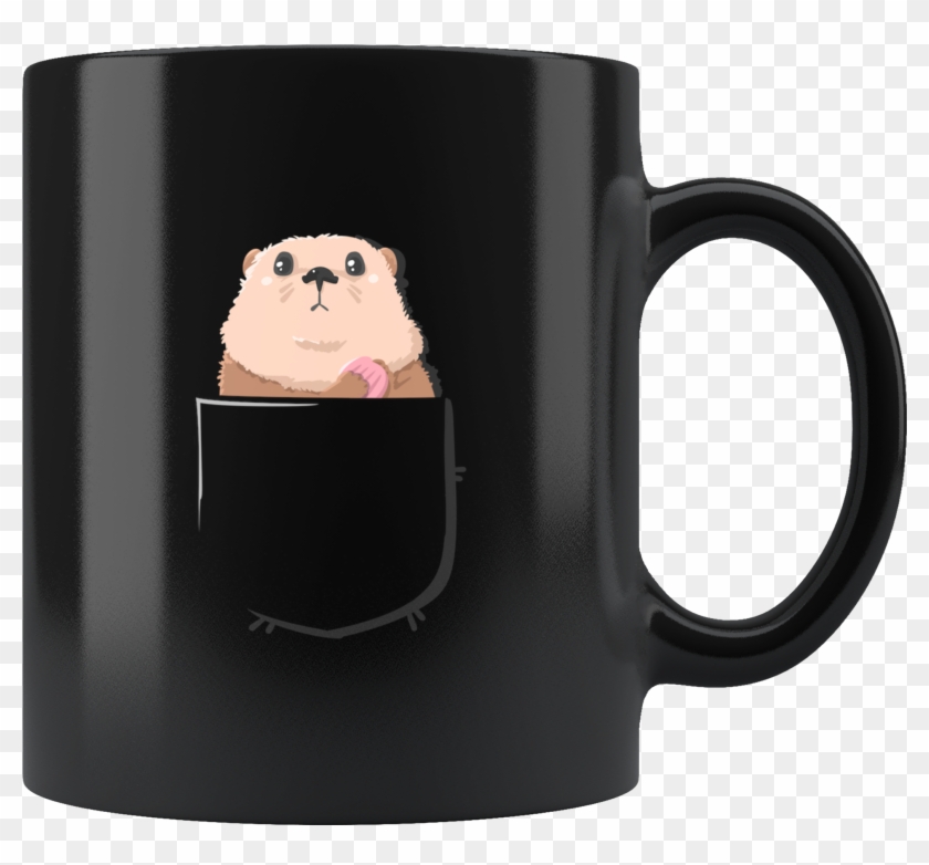 Sea Otter In A Pocket,love Otters Cute Mug - Mug Clipart