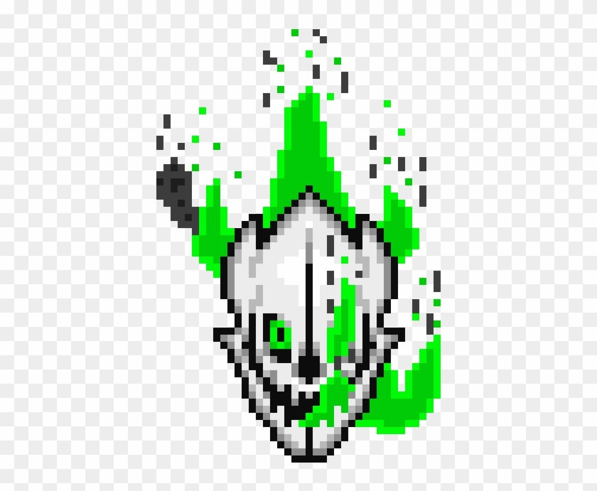 Fire Gaster Blaster - Undertale Gaster Blaster Pixel Clipart #4965441