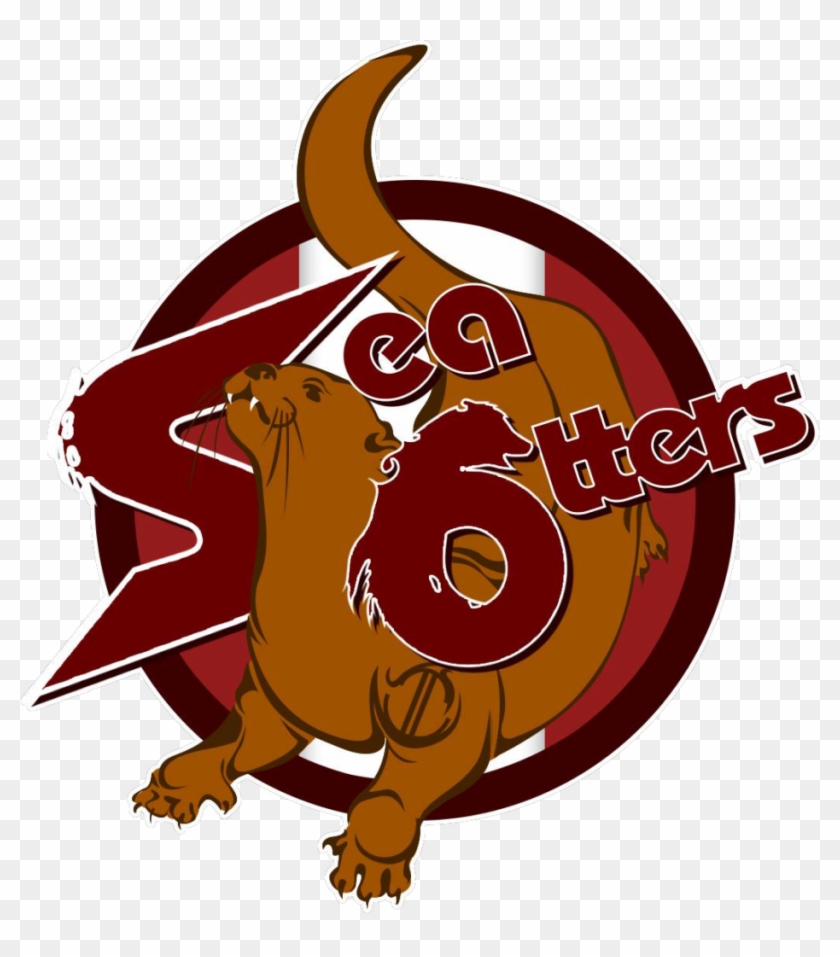 Rosa Sea Otters Swim Club - Cartoon Clipart #4965467