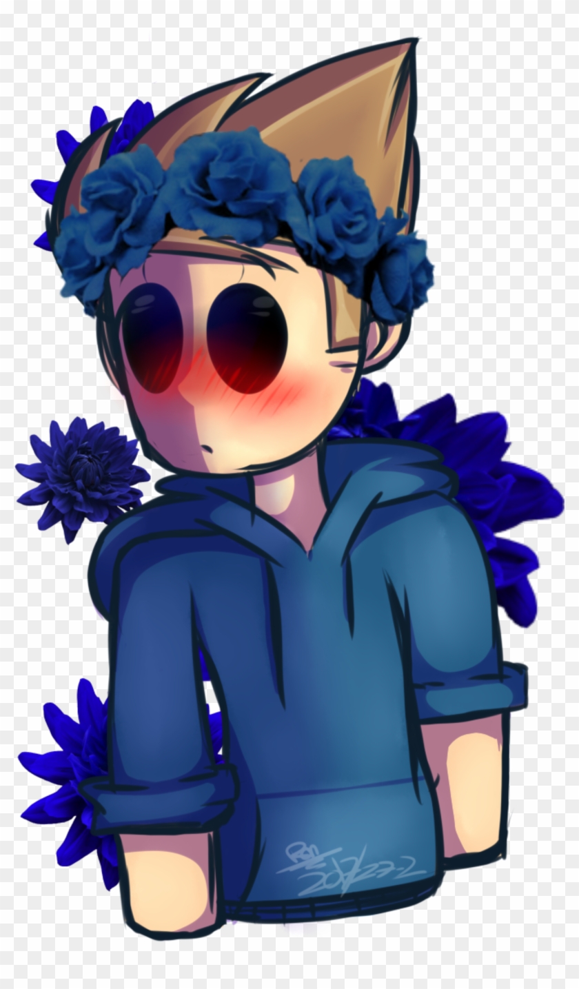 Pin By Raven's Spoopy~ On Eddsworld - Tom With Flower Crown Clipart #4965574