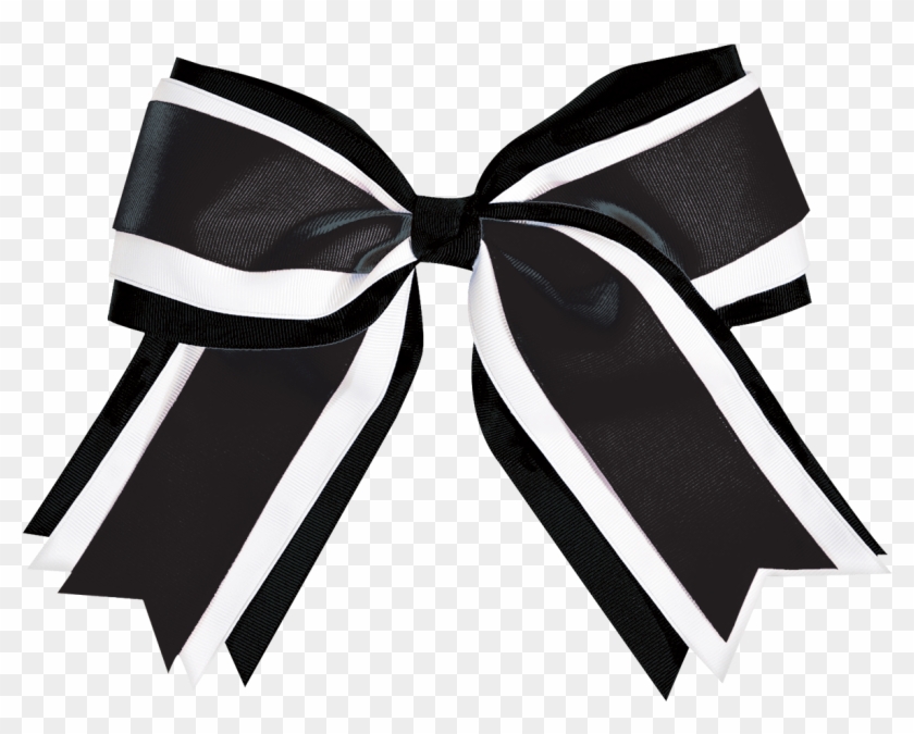 Black And White Clipart Cheer Bow - Png Download