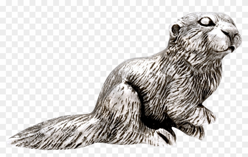 Sitting Otter Pin $68 - Punxsutawney Phil Clipart #4966125